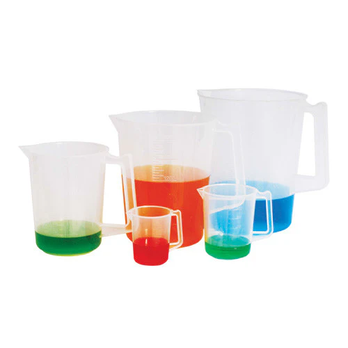 Vaso de polipropileno con asa escala en relieve 3000 ml