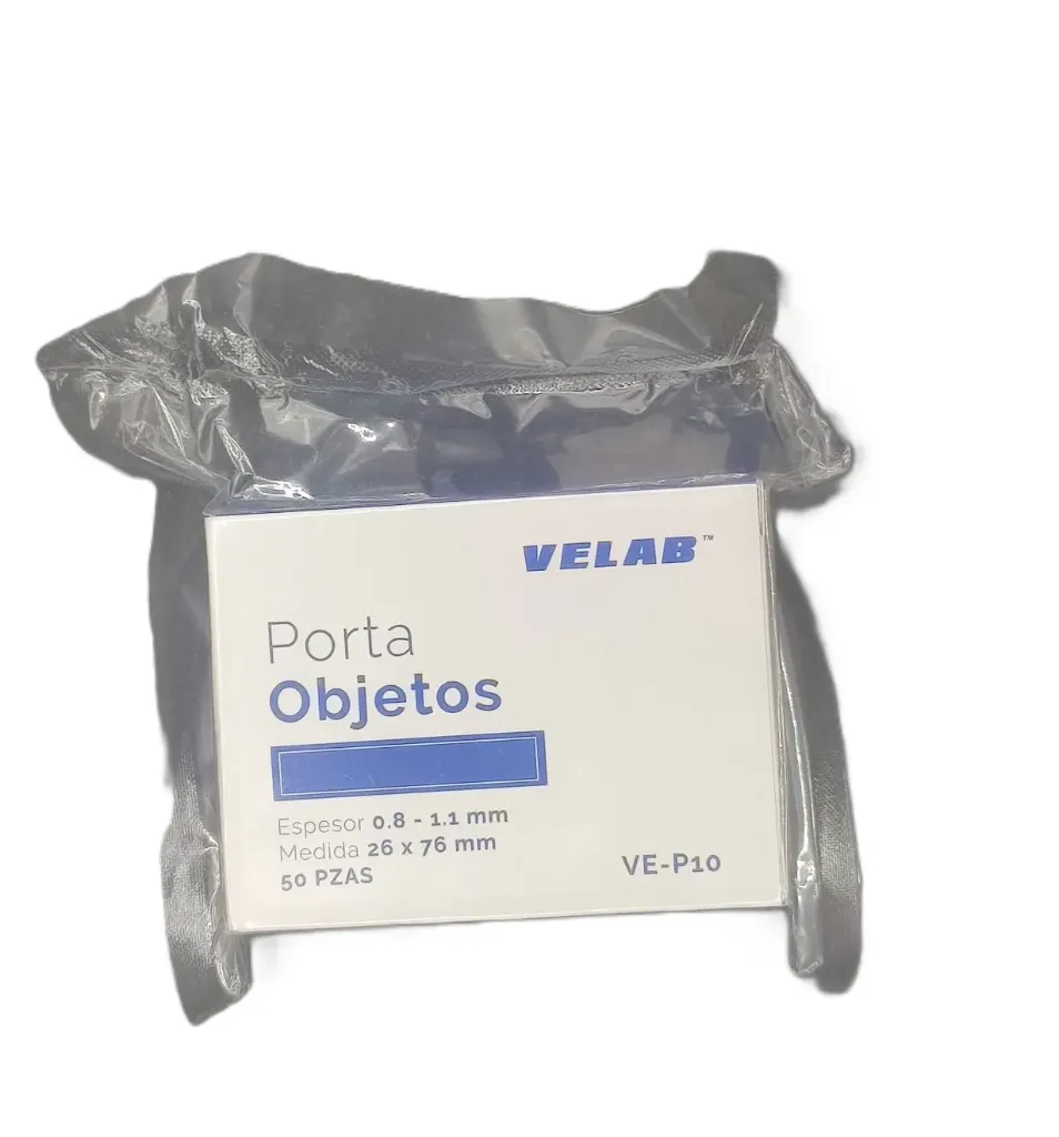 [VE-P10] Porta objetos bordes cortados 26x76mm c/50 pzas Velab VE-P10
